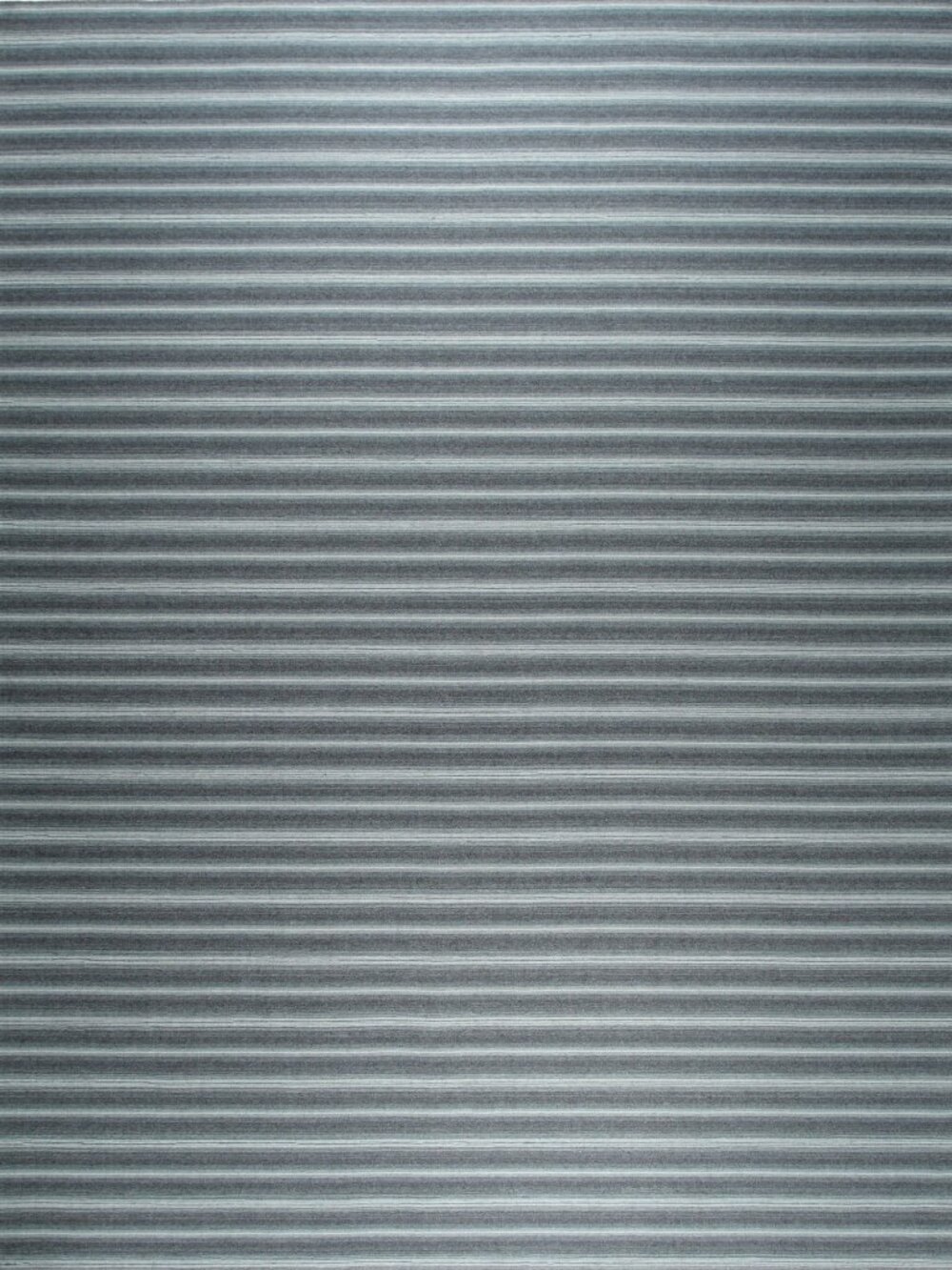 Gray Striped Flatweave Wool Area Rug 5' x 8' Handwoven Reversible Modern
